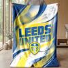 Coperta in Flanella con Stampa Leeds United, Morbida Calda Leggera Coperta da Divano Letto Campeggio