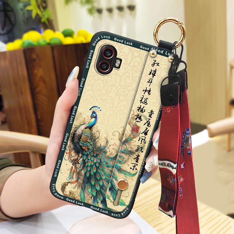 Wristband Soft Case Phone Case For Samsung Galaxy Xcover6 Pro/SM-G736U/B Wrist Strap Lanyard Protective Silicone Durable