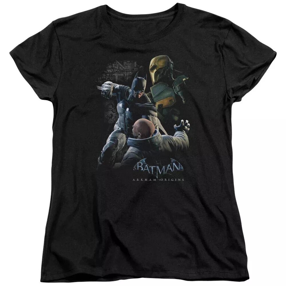 Batman Arkham Origins  Punch  Women s T-Shirt L