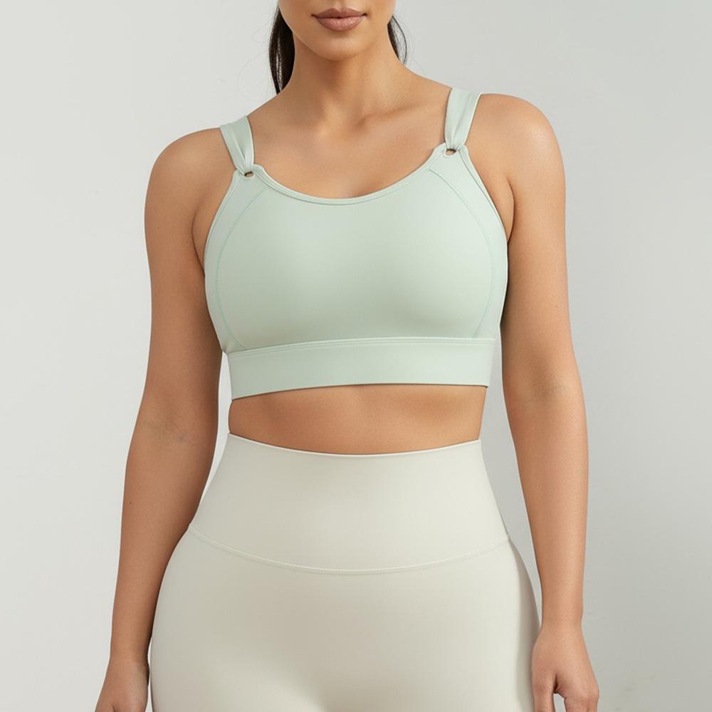 

Спортивный бюстгальтер с высокой степенью поддержки и защитой от провисания для женщин – Ударопрочный, Большого размера, Красивая спинка, Цельный дизайн чашек. 2XL