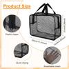 Mesh Shower Caddy Bag, Portable Toiletry Shower Tote Quick Dry Portable Tote Bag Zipper Toiletry Organizer Bags for College Dorm Bathroom Swimming