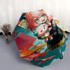 1pc Anime Character Inspired Outdoor Umbrella - Automatic Opening/Closing, Portable 3-Fold Design with 8-Bone Iron Frame, Perfect Gift for Fans, Trave