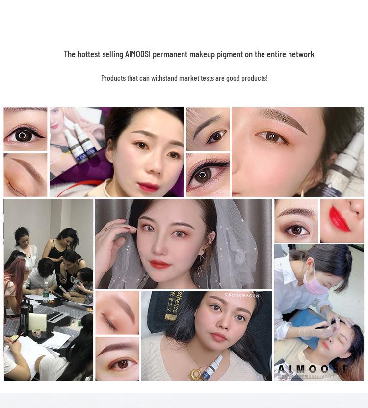 43 Elegante Farben: Microblading-Pigmente für Augenbrauen- und Lippen-Tattooing - Schönheitsstudio-Bedarf im europäischen Stil