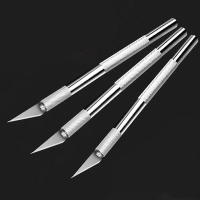 Metal Engraving Knife Pen Art Stamp Cutting Manual Combination Paper Scissors Anti Slip Gadget DIY Precision Repair Tools