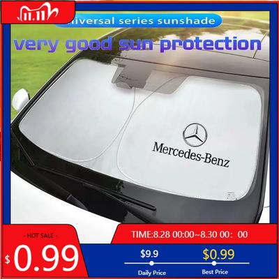Pare-soleil pour pare-brise de voiture GLC GLB Visière Bouclier de protection UV pour Mercedes Benz AMG W203 W206 W220 W205 W211 W212 GLE GLC GLK GLS