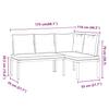 Garden Benches with Cushions 2 Pcs Black Powder Coated Steel