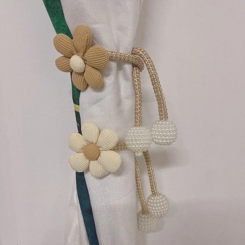 1Pc/2Pcs Beautifully Flower Curtain Tieback Adjustable Curtains Tie Rope  Children's Room