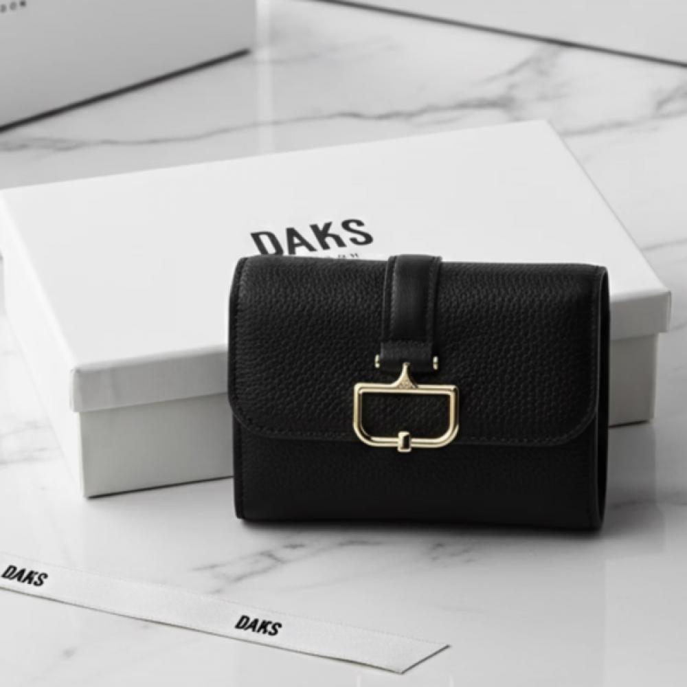 

Daks Black D Decoration Leather Wallet Birkbeck Charlotte Single option