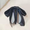 Large Size Bowknot Ribbon Hair Clip Non-Slip Hairpin Fashion Knitted Bow Banana Clip  Girl