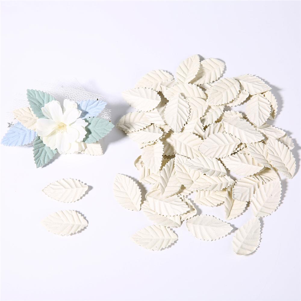 50Pcs Artificial Leaves Fake Tree Leaf for Home Room Decor Wedding Decorations DIY Handmade Wreath Scrapbooking Craft Accessory