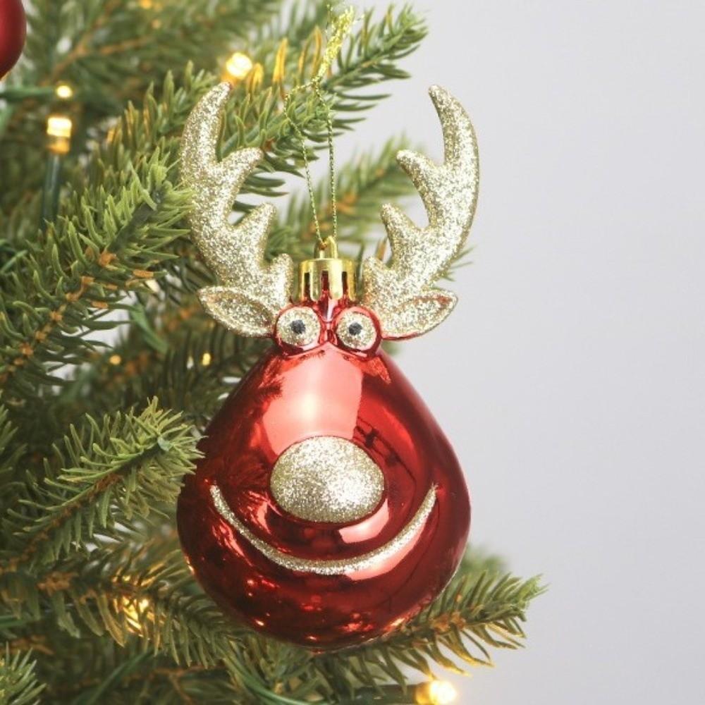 22Pcs/Set Creative Christmas Tree Balls Shiny Xmas Baubles Durable Christmas Ball  Scene Supplies