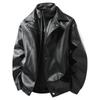 Hot Sale American Retro Lapel Leather Jacket - Men's High-End Spring/Autumn Couple's Style