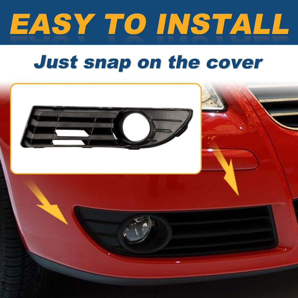 Fog Light Frame Lamp Trim Grill Cover Under Front Bumper For VW POLO 2006-2009 6Q0853665E 6Q0853666E Car Accessories