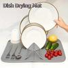 Faltbares Regal Abtropfmatte Saugfähig Geschirr Aufbewahrungsregal Langlebige Platzmatte Kochgeschirr