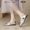 ZHR Women's Shallow-Mouth Mary Jane Flats