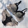 European and American Style Women Lingerie Set Sexy Lace Underwear Set Adjustable Gathered Push Up Bra and Panty Set