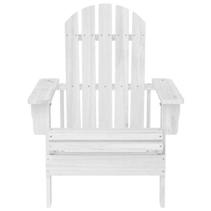VidaXL Chaise de jardin bois blanc 40860