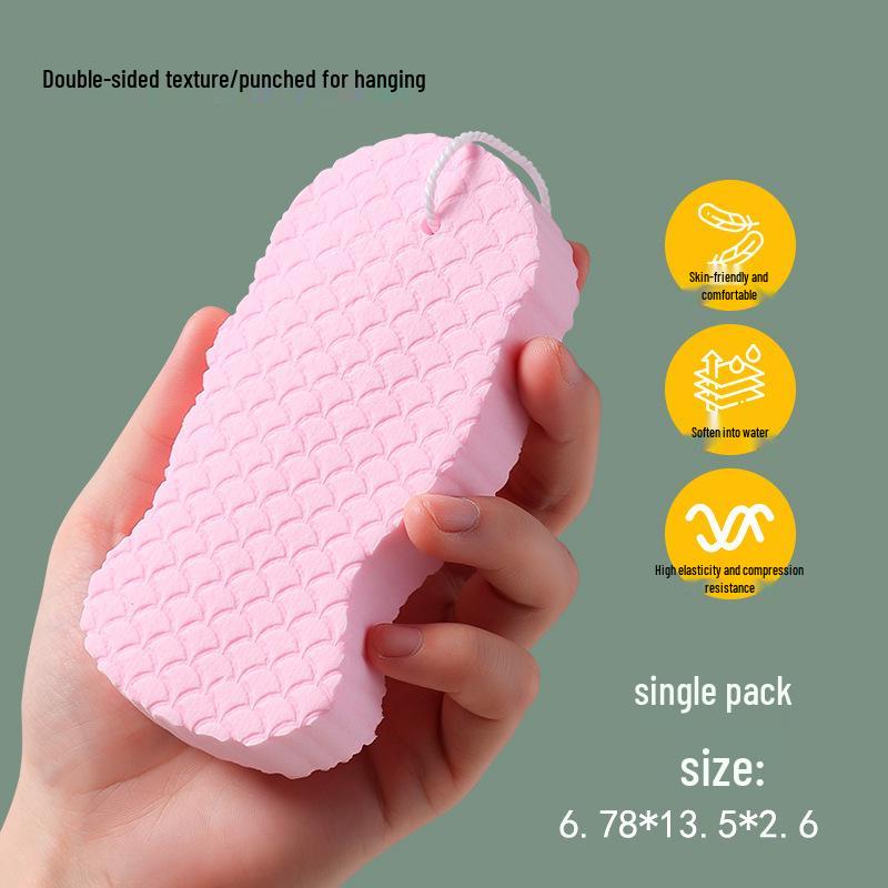 

3D Отшелушивающая рукавица с рыбьей чешуей: Нежная мочалка для купания для детей и взрослых розовый