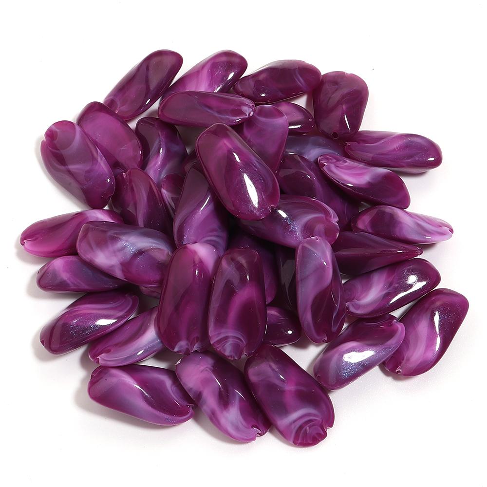 30pcs/lot Dual Color Irregular Beads Cloud Colored Acrylic Beads Loose Spacer Bead For DIY Charms Bracelet Earrings Accessories