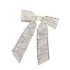 Lace-trimmed Lace Hair Clip Long Tail Bow Ribbon Hair Clip For Women and Girls