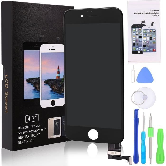 Écran de Remplacement - iPhone - 7 - Noir - 3D Touch - LCD Tactile Complet