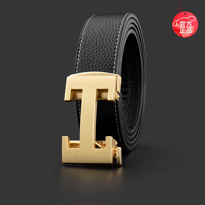 COW Heren Echt Leer Automatische Gesp Riem