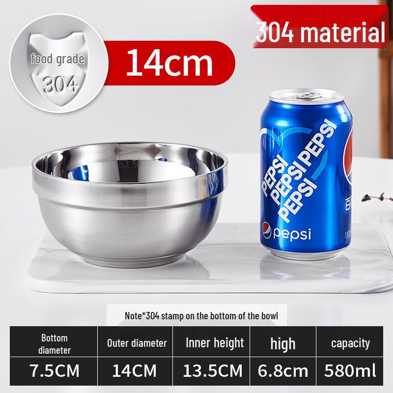 Ruhan 304 Stainless Steel Anti-Scalding Bowl Set