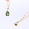 Trendy Avocado Pendant Necklace Sturdy Alloy Choker Small Charm Fashion Accessory for Stylish Outfits Symbolic Gift
