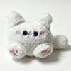 4 Pcs Cute Mini Cat Plush Keychains Soft Fluffy Kitten Stuffed Doll Pendants Small Animal Bag Charms Ornament Gift For Girls