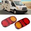 12V Universal Bright LED Taillight Tail Lamp with License Plate Light for Trailer Bus RV