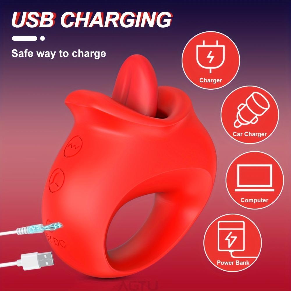 Sensual Women's Vibrator - Powerful Swing Tongue Licking Clitoris Sucker Stimulator