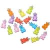 Gummy-style bear 20-piece set 10 colors resin charm clear candy pendant handmade decoration parts earrings keychain craft materials