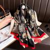 Spring Scarf Women'S Luxury Design Scarf Silk Smooth Scarf Soft Muslim Headband Shawl Beach 85X180Cm