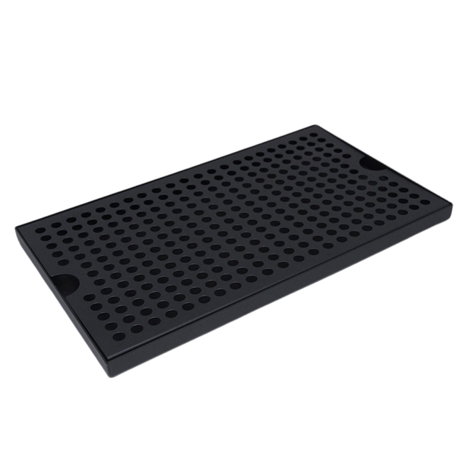 

Піддон з нержавіючої сталі без зливу Піддон для крапель пива Тарілка для зливу чаю Тарілка для зливу чаю Піддон для крапель напоїв S чорний