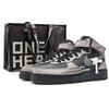 Air Force 1 Leather Coverage Thermal Coverage Mid Top Skateboard Shoes Men's Sand Pink Gray CW2289-001(Team16-SBOX)