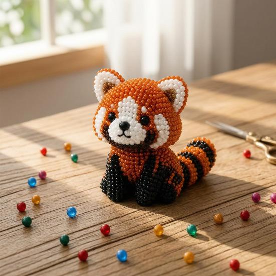 Kit Animale con Perline 3D, Kit Ricamo con Perline Fai-da-te per Principianti, Artigianato Animale con Perline Fatto a Mano Mucca Scozzese/Farfalla/Gufo per Adulti, Adolescenti