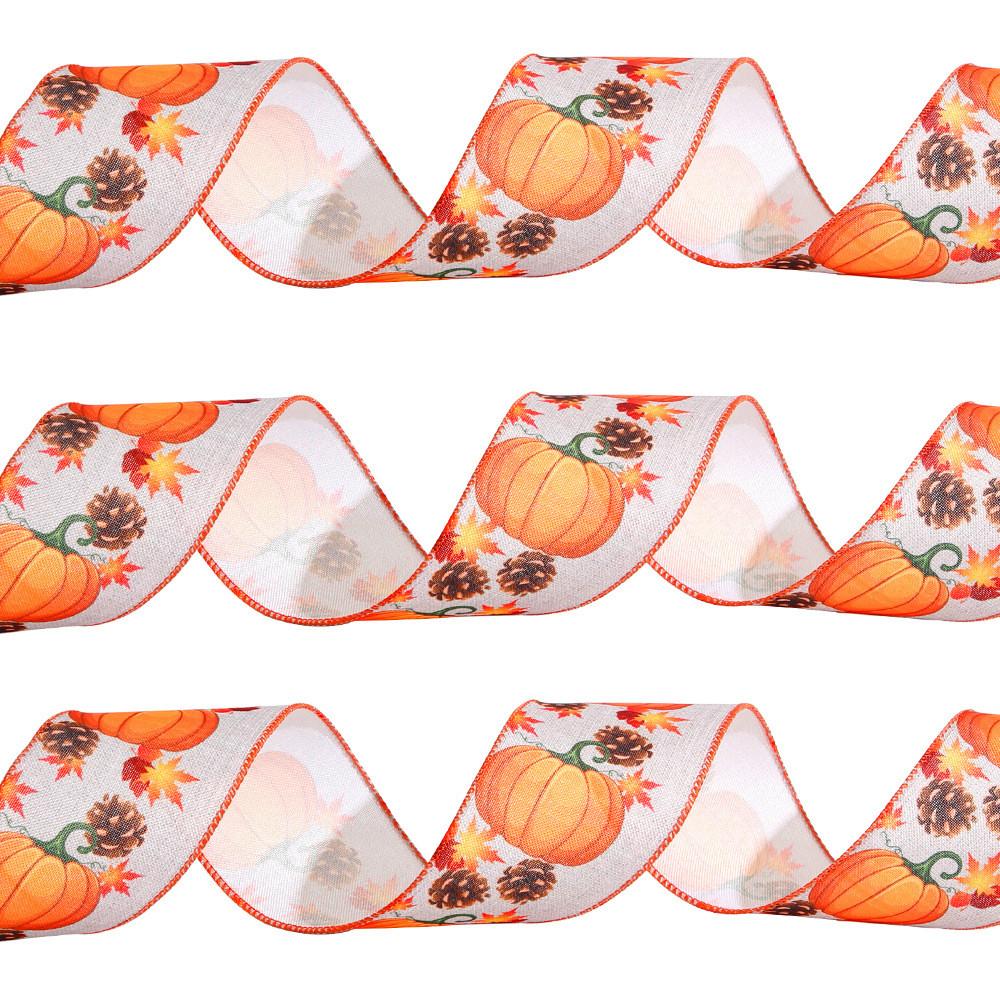 65cm Unique Wide Seasonal Ribbon For Thanksgiving And Celebrations Halloween