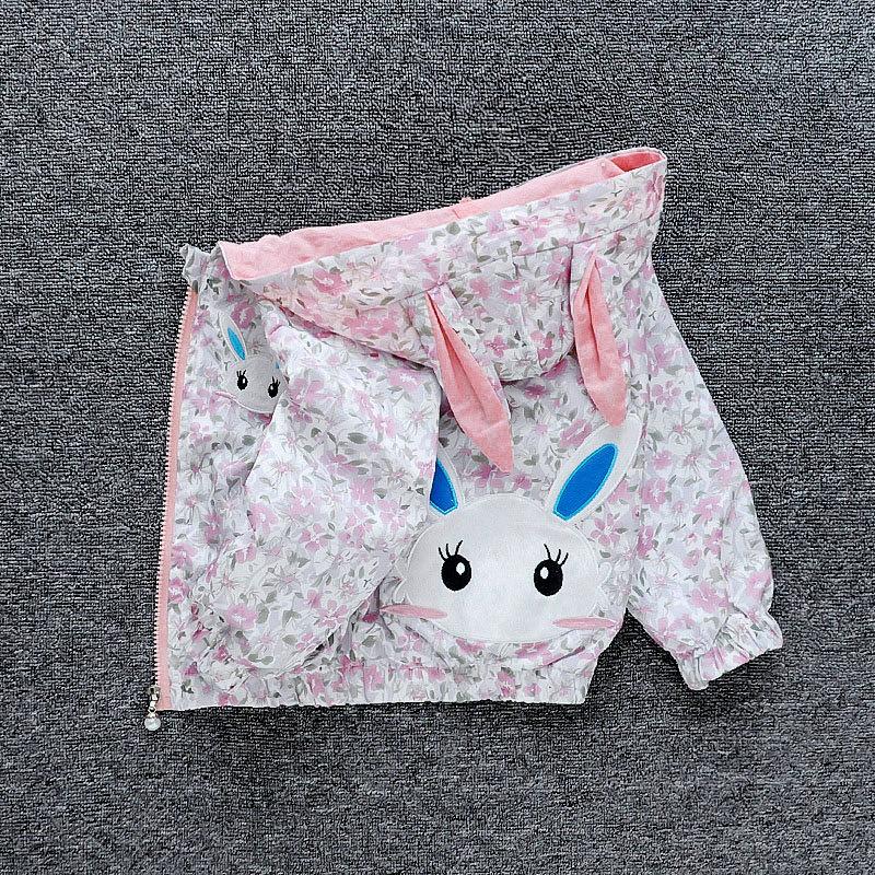 Loose Casual Hooded Rushing Coat Boys and Girls Jacket Spring Ball Thin Section of The Middle and Large Children Jacket Children's Outside