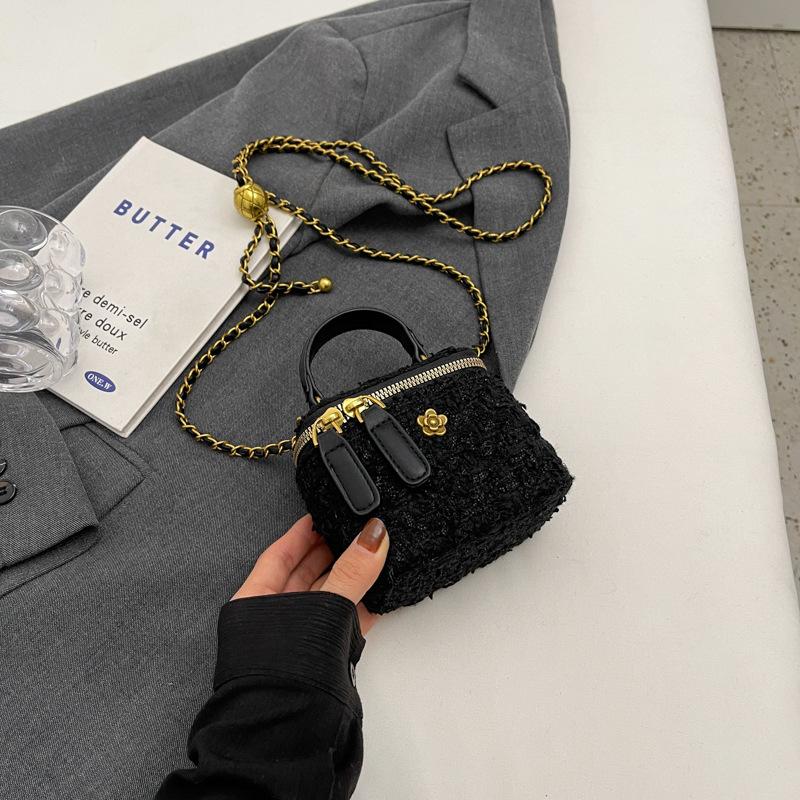 Rhombus Chain Handbag Bag Women's Autumn and Winter New Trendy Shoulder Messenger Bag Niche Versatile Small Square Bag