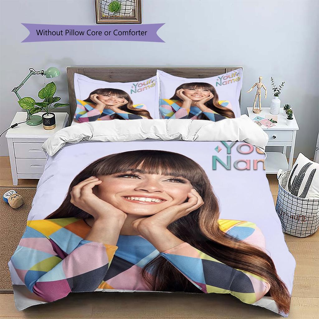 Aitana Custom Name Pattern Bedding,Quilt Set Quilt Cover Pillowcase Home Birthday Gift(1 * duvet cover + 2 * pillowcase, without core)