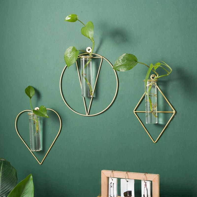 Nordic Ins Glass Test Tube, Hydroponic Vase, Wall Decoration, Home Decoration, Modern, Simple
