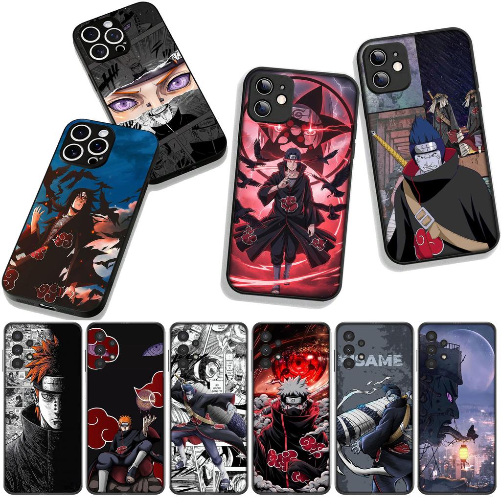 Narutos Akatsuki KISAME Itachi Pain Phone Cover for Apple iPhone 16 15 14 Plus 13 12 Mini 17 Pro Max + ProMax 16E Air Case