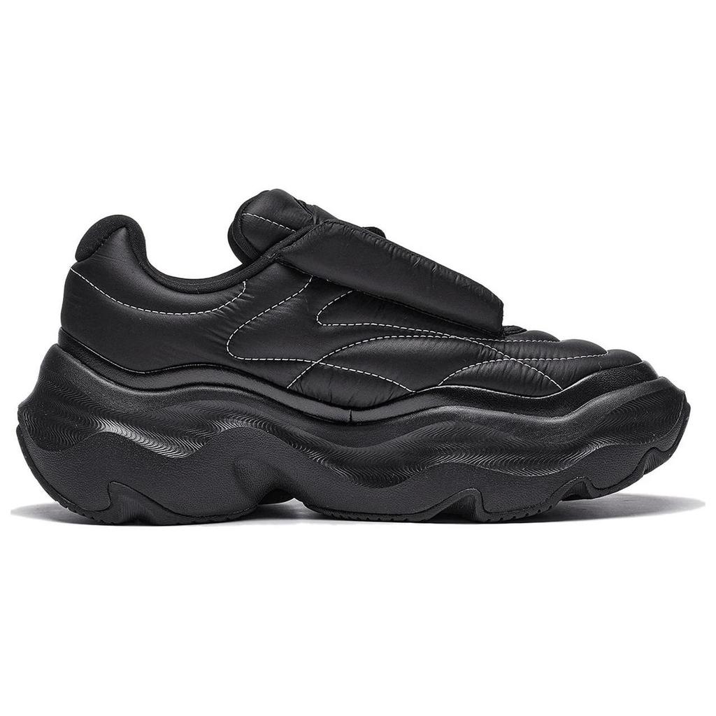 Li Ning Slip Resistant Abrasion Resistant Low top Casual Shoes Women's Black AZGT072-3