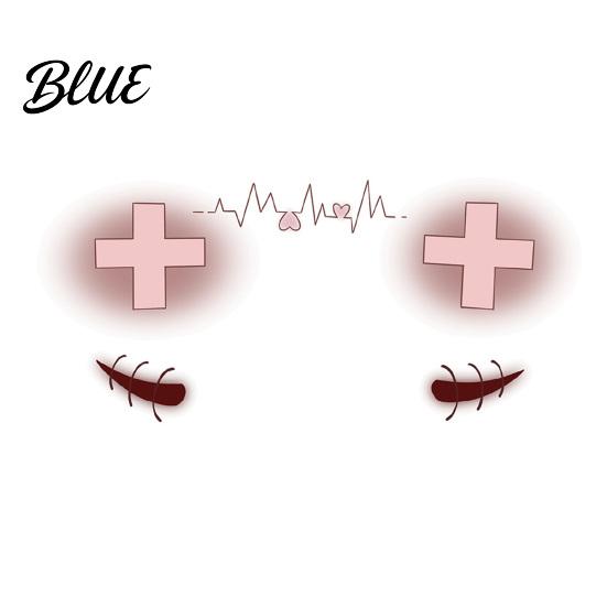 Waterproof Horror Makeup Decals Halloween Face Tattoo Stickers Scary for Party Easy Apply Patch Temporary Wound Scar Body Art Kids Adults Sensitive