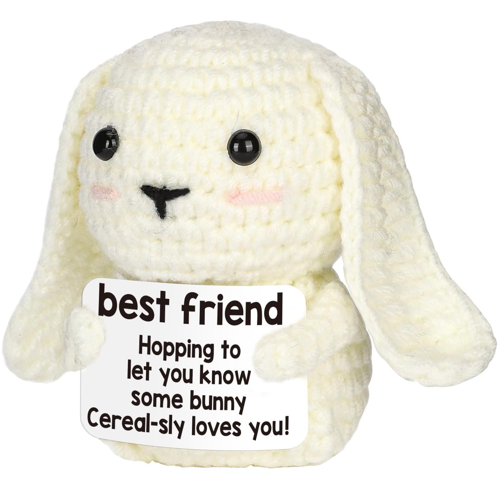 

Вязаная вручную кукла-кролик своими руками, милая шерстяная кукла, вязаная кукла-кролик One Size