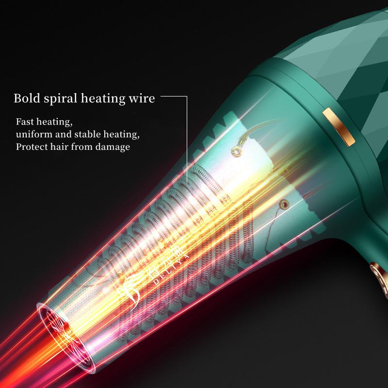 New High Wind Power Hair Dryer With Hot And Cold Constant Temperature Quick Drying Hood, Household Hair Salon Hair Dryer Tube