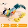 Interactive Cat Toy Chirping Bird Simulation Electric Touch Activated Friendlier Prey Plush Teaser for Indoor Cats And Dogs Flapping Wings