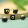 Ebony Wood Barrel Beads 9x8mm with 1.5mm Hole - DIY Hairpin Accessories, Tibetan Retro Style A108