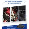 Rubber Vacuum Caps Plug Kit, 102 PCS Assorted Vacuum Plugs Hose End Caps Assortment Kit For Carburetor, Manifold, Automotive 3/16'' 5/16" 7/32" 1/4"