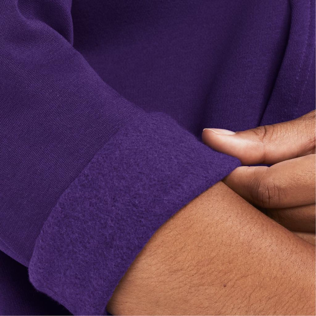 Under Armour Rival Ua Hooded Loose Pullover Long Sleeve Sweatshirt Women sweatshirt Purple 1379500-500